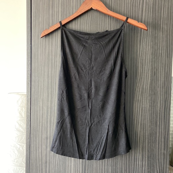 Black H&M top with Dantelle chest, size S - Picture 2 of 3